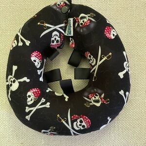 Black and Red Dog Collar with Playful Design